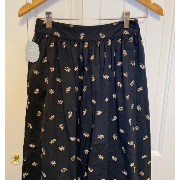 Hill House Home The Krista Skirt, Autumn Paisley Black Jacquard, XS, NWT - Picture 4 of 15